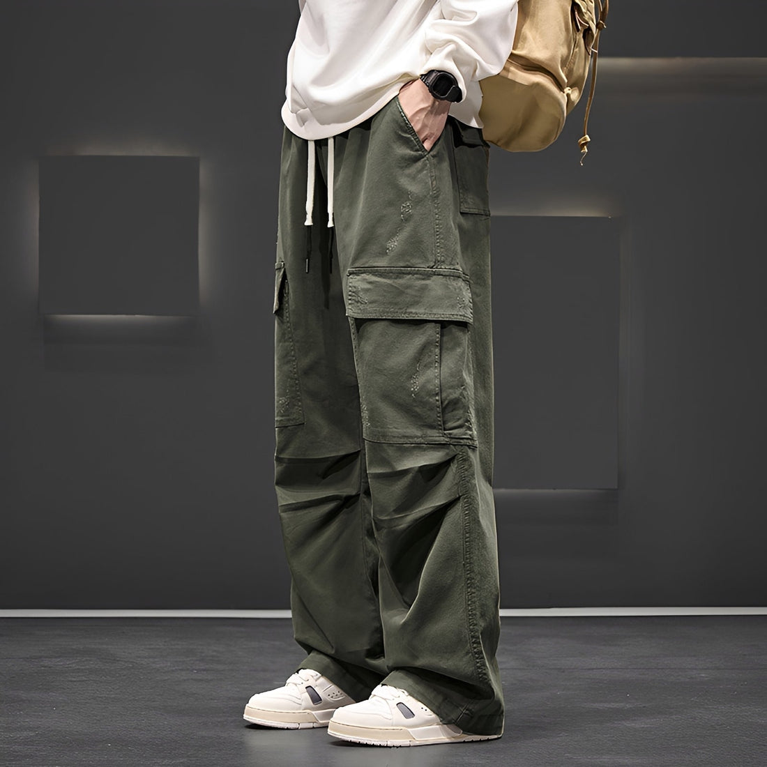 Brennan - Pantalones Cargo Sueltos Casuales