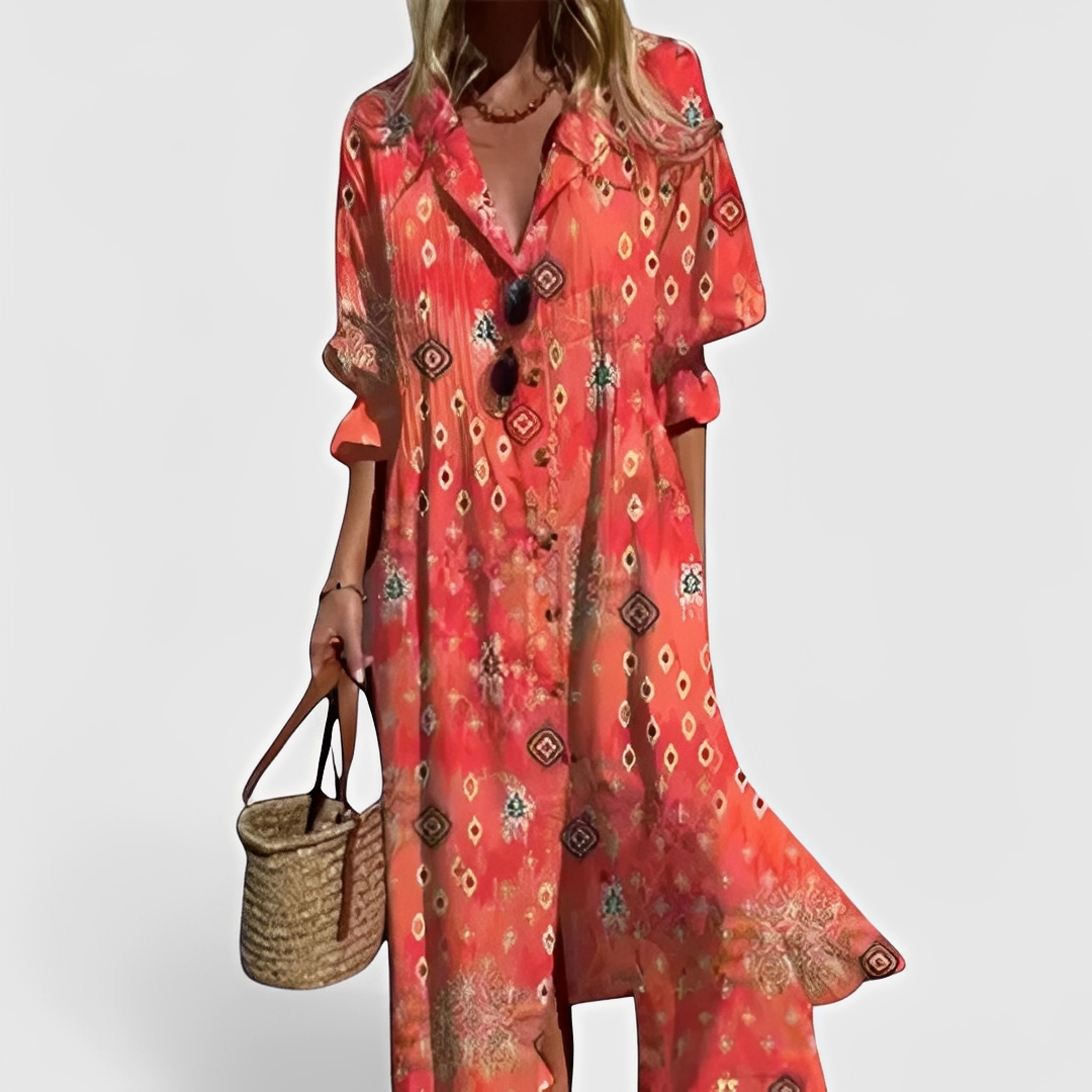 Millie - Vestido midi floral estiloso