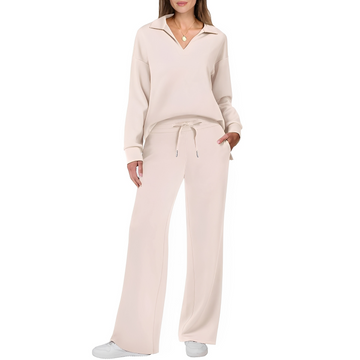 Justina - Conjunto casual de suéter y pantalones para mujer