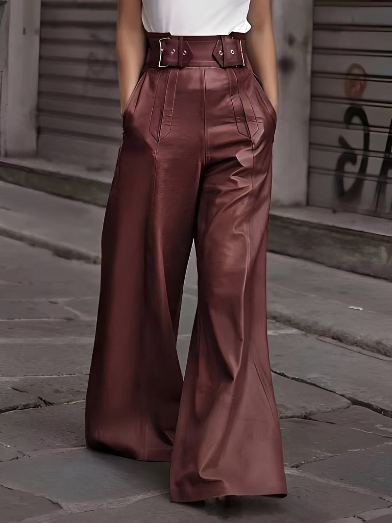 Cathy - Pantalones Sueltos de Cintura Alta y Estilo