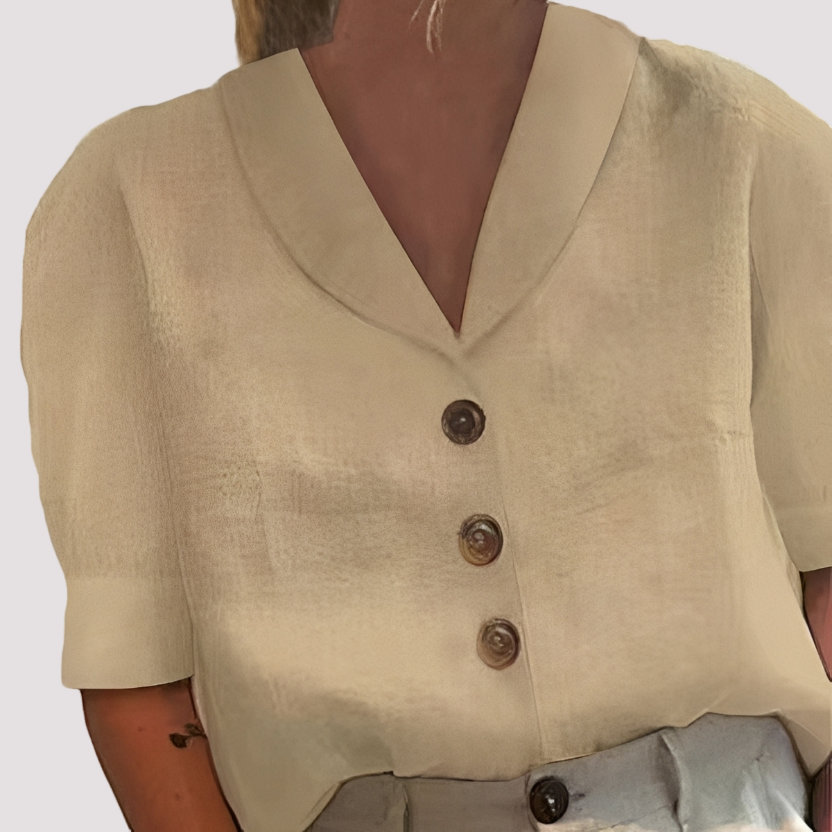 Mariyah - Blusa de Cuello en V