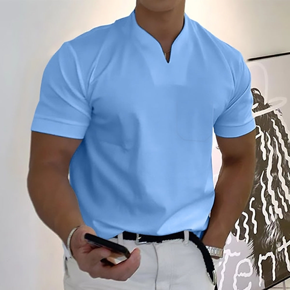 Jason - Camiseta business fitness para hombre, manga corta