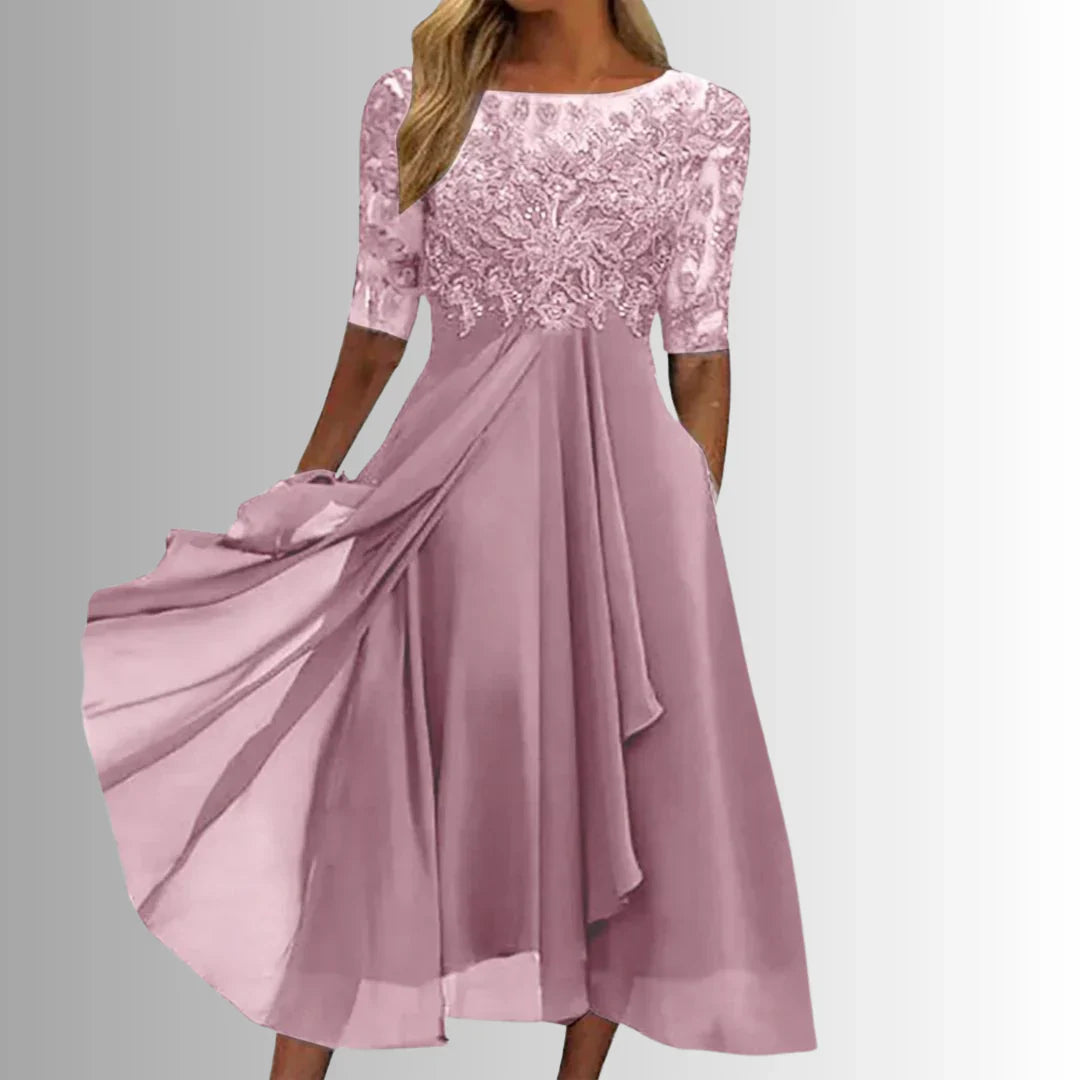 Rhonda- Elegante vestido de encaje para damas