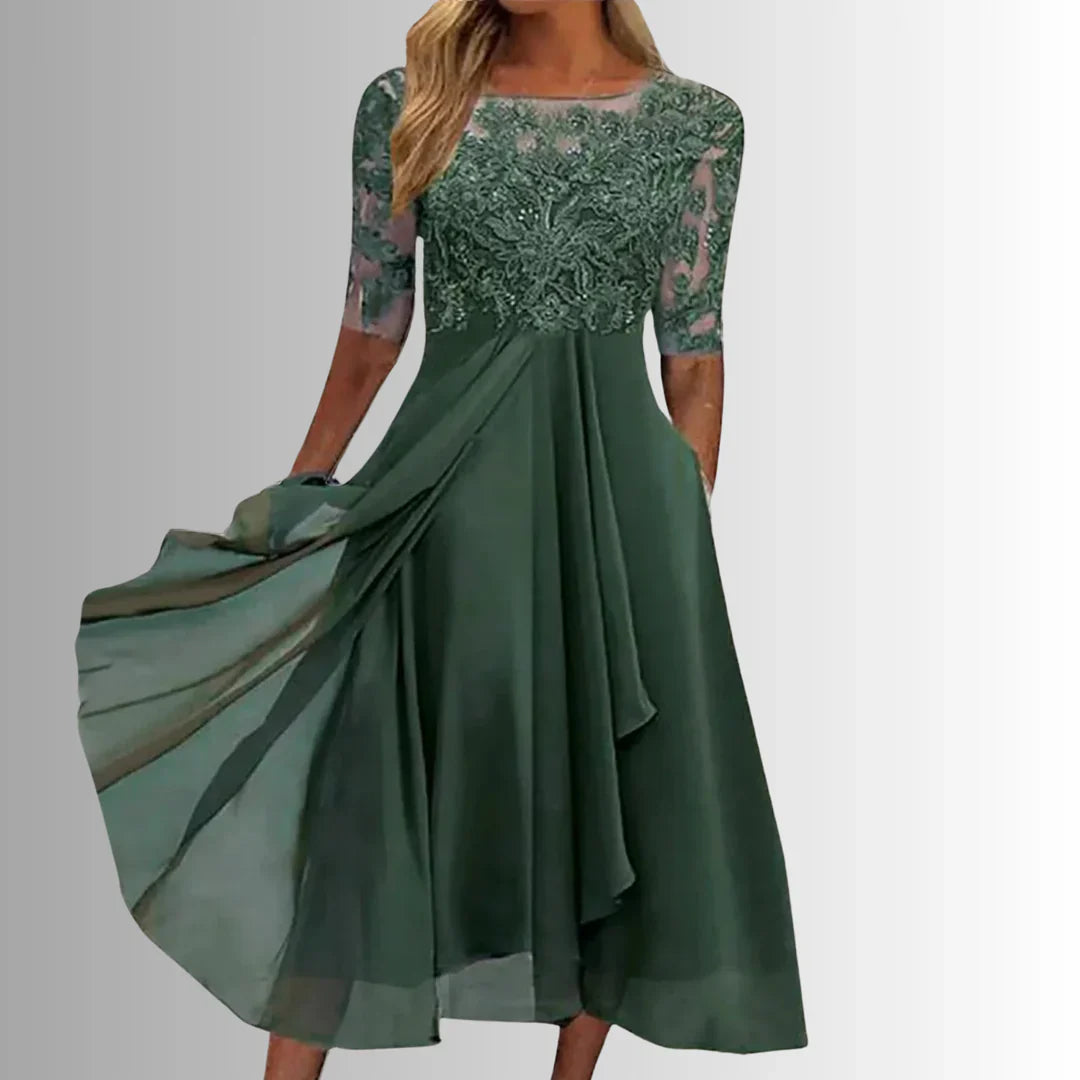 Rhonda- Elegante vestido de encaje para damas