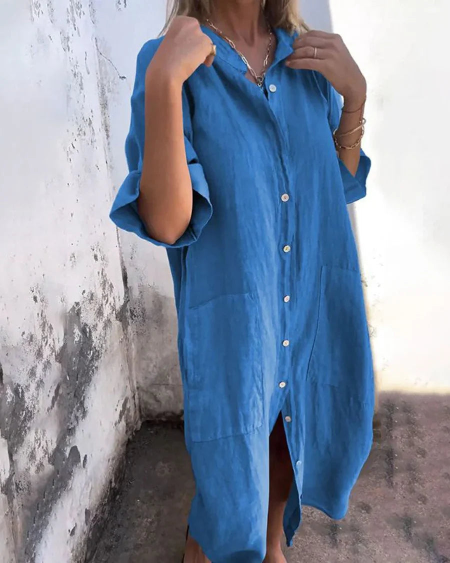 Valerie – Vestido camisero casual para mujer