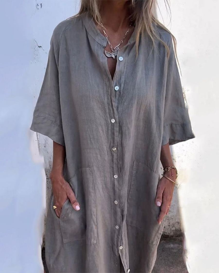 Valerie – Vestido camisero casual para mujer