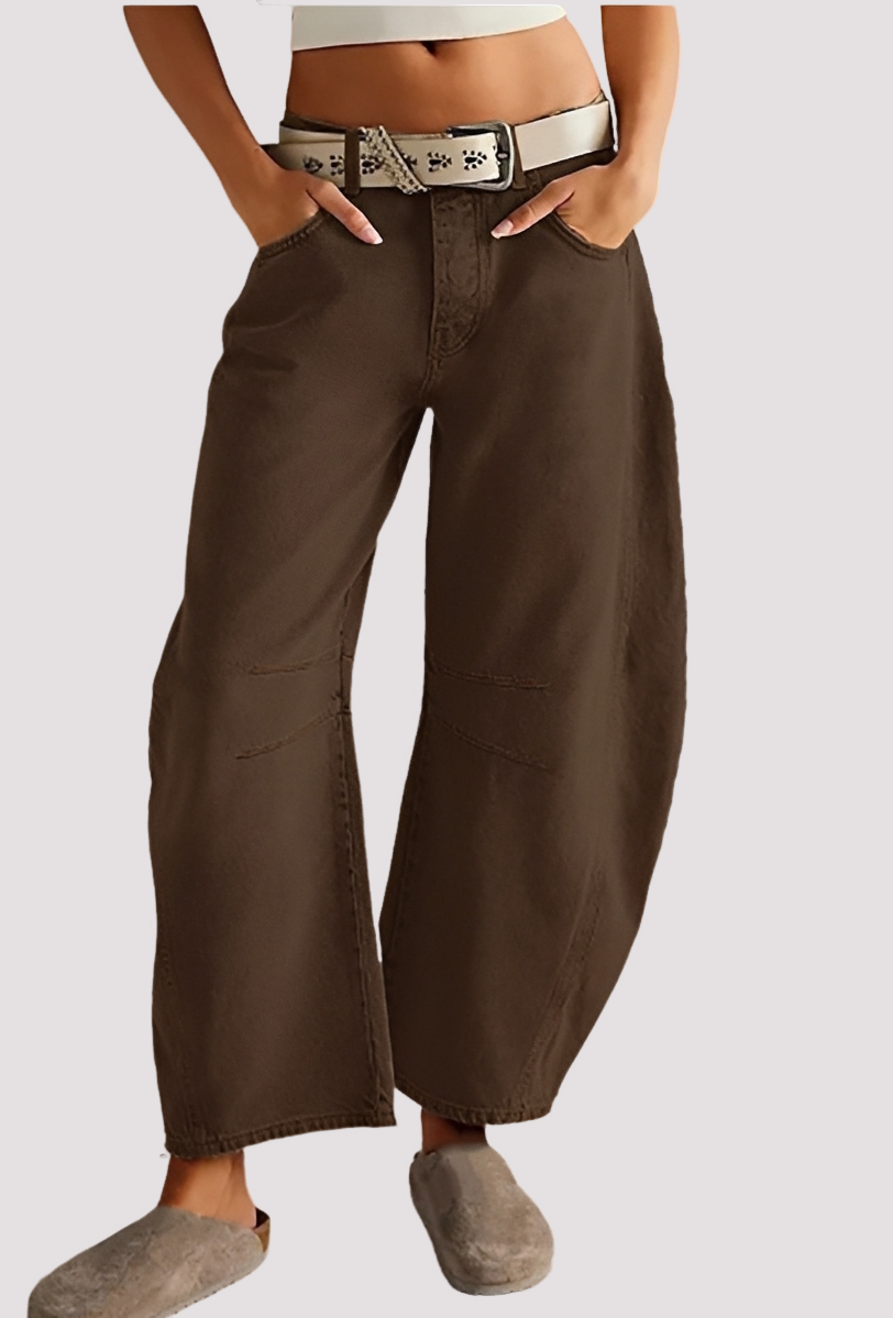 Kendra - Pantalones Elegantes de Pierna Ancha