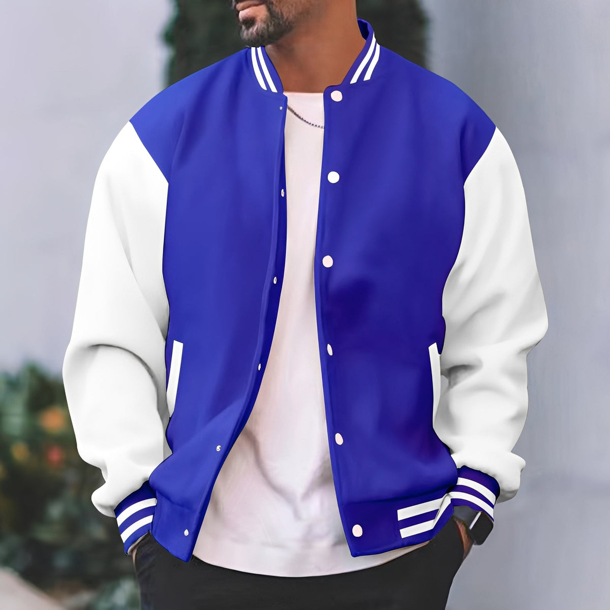 Greg - Chaqueta bomber elegante y holgada para hombres
