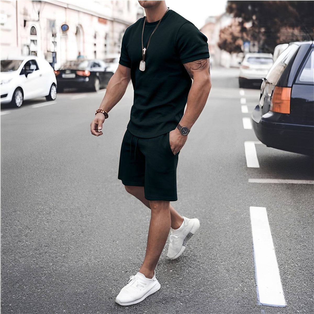 Stevie - Conjunto de Dos Piezas Hombre - para Ropa de Ocio Casual