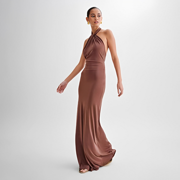 Mabel - Vestido Largo Elegante sin Espalda