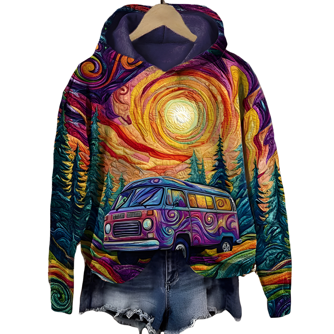 Matilda - Clásico, estilo hoodie para damas
