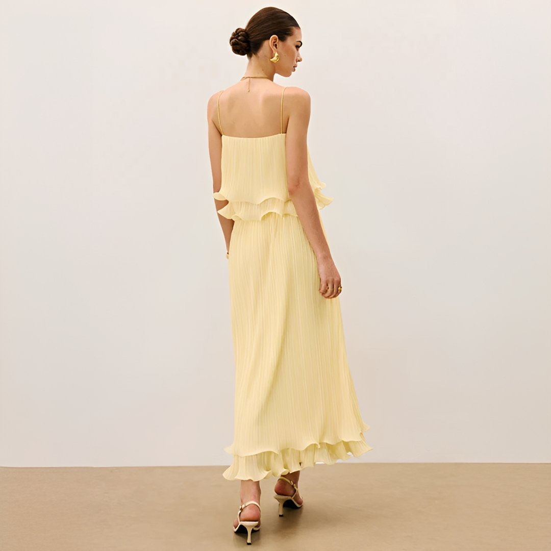 Daphne - Conjunto de Falda Sofisticada con Pliegues