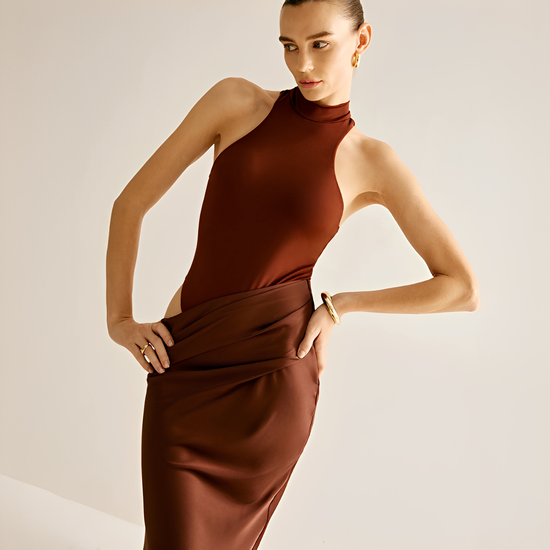 Shyanne - Vestido Maxi Ajustado a la Moda