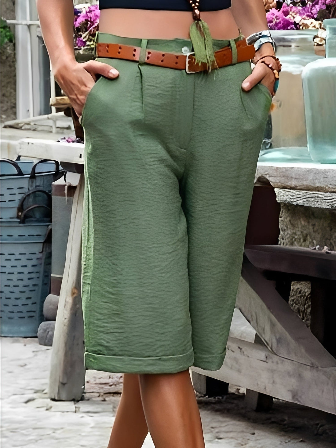 Jane - Pantalones cortos casuales y holgados para exteriores para mujeres