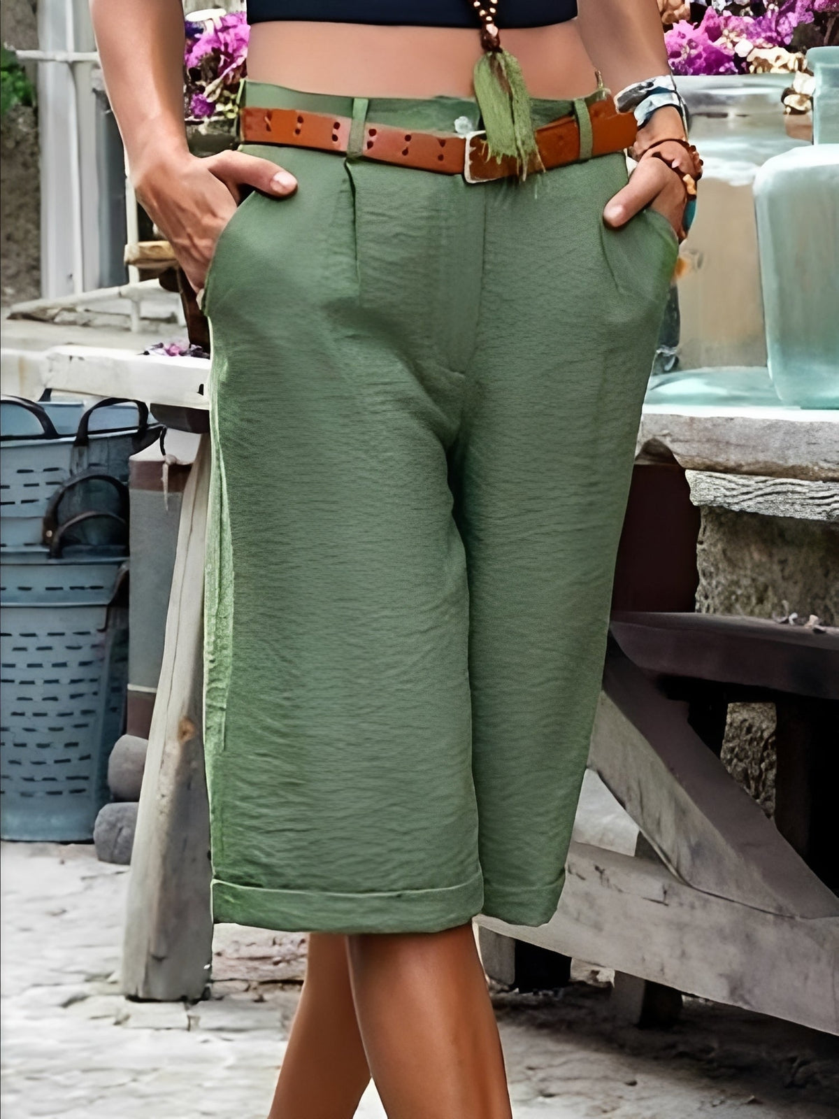 Jane - Pantalones cortos casuales y holgados para exteriores para mujeres