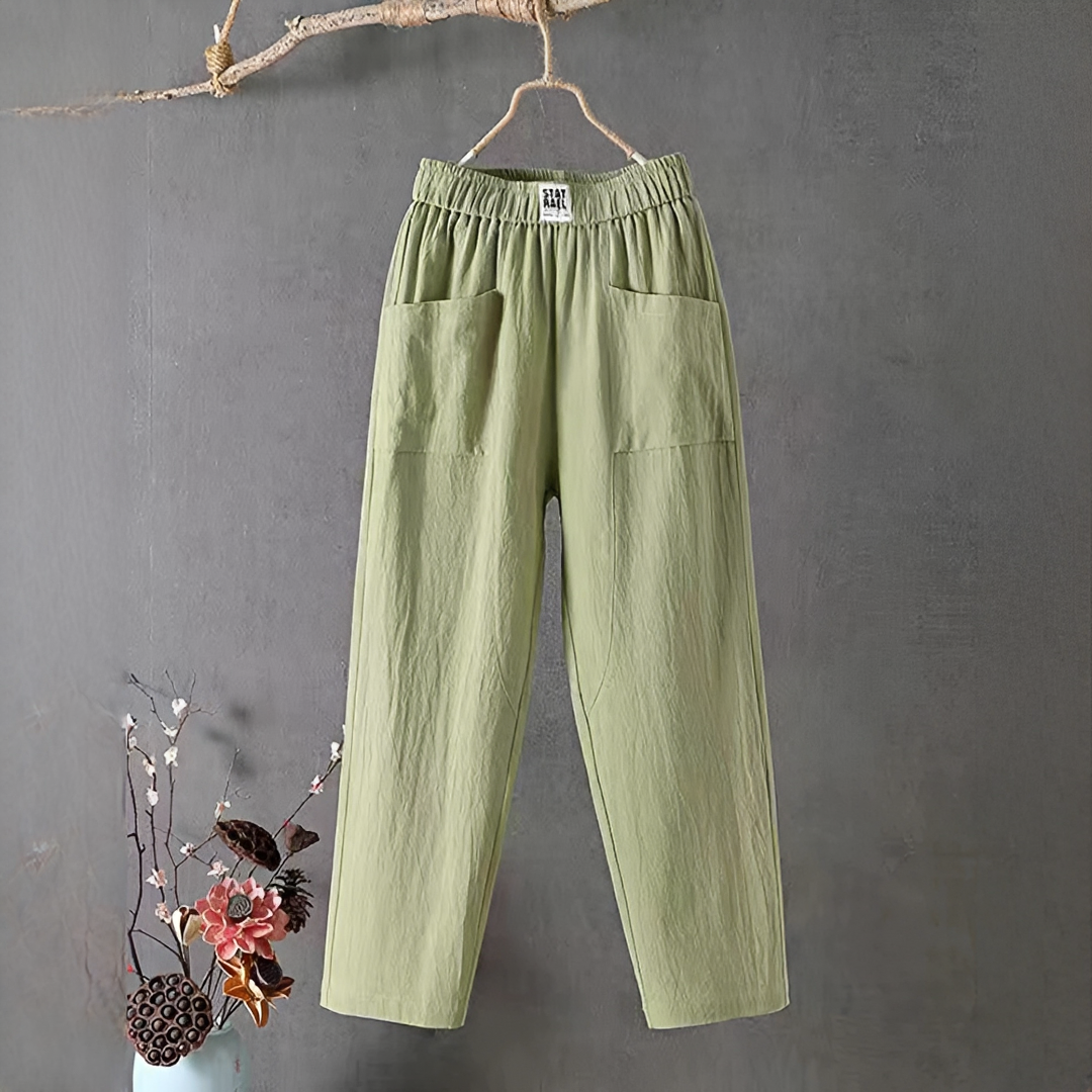 Sienna - Pantalones Casuales de Corte Amplio