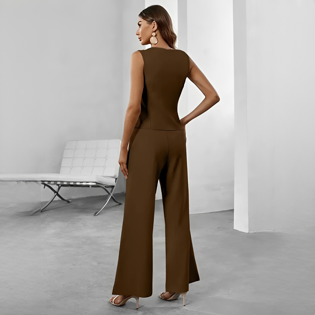 Mirtch - Set ajustado de dos piezas para mujer