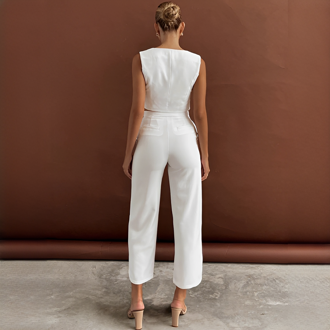 Agnes - Traje de Chaleco y Pantalones a la Moda