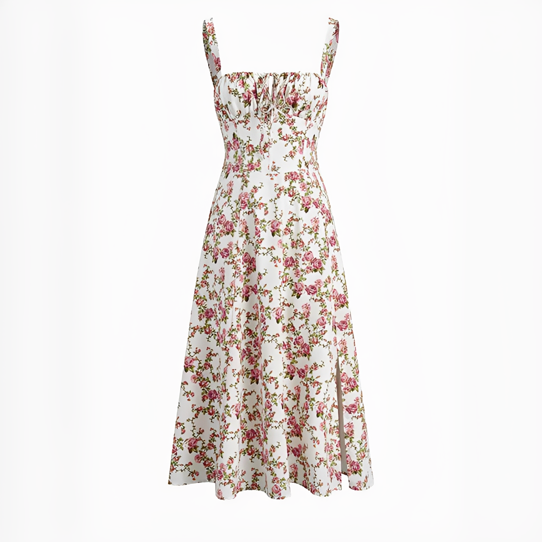 Quinny - Vestido midi floral