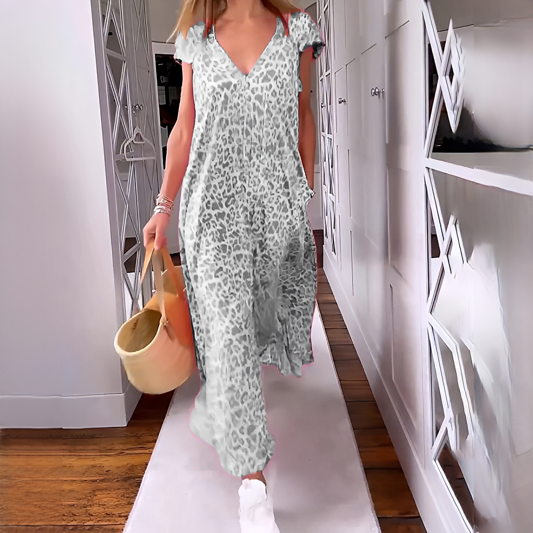 Elsie - Vestido a la Moda con Mangas Cortas