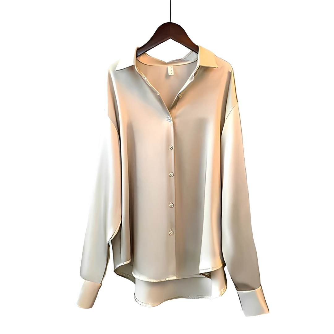 Zaniyah - Camisa Reluciente de Manga Larga