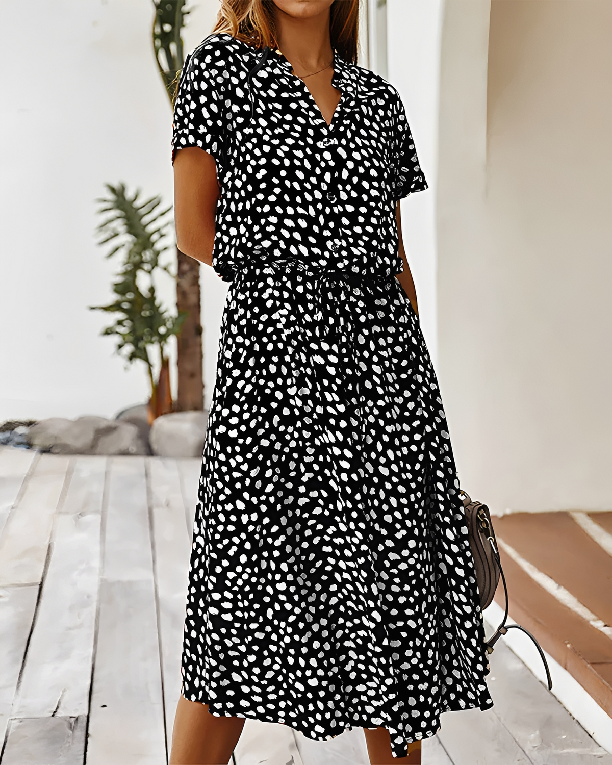 Shannon - Vestido Midi Sofisticado con Escote en V
