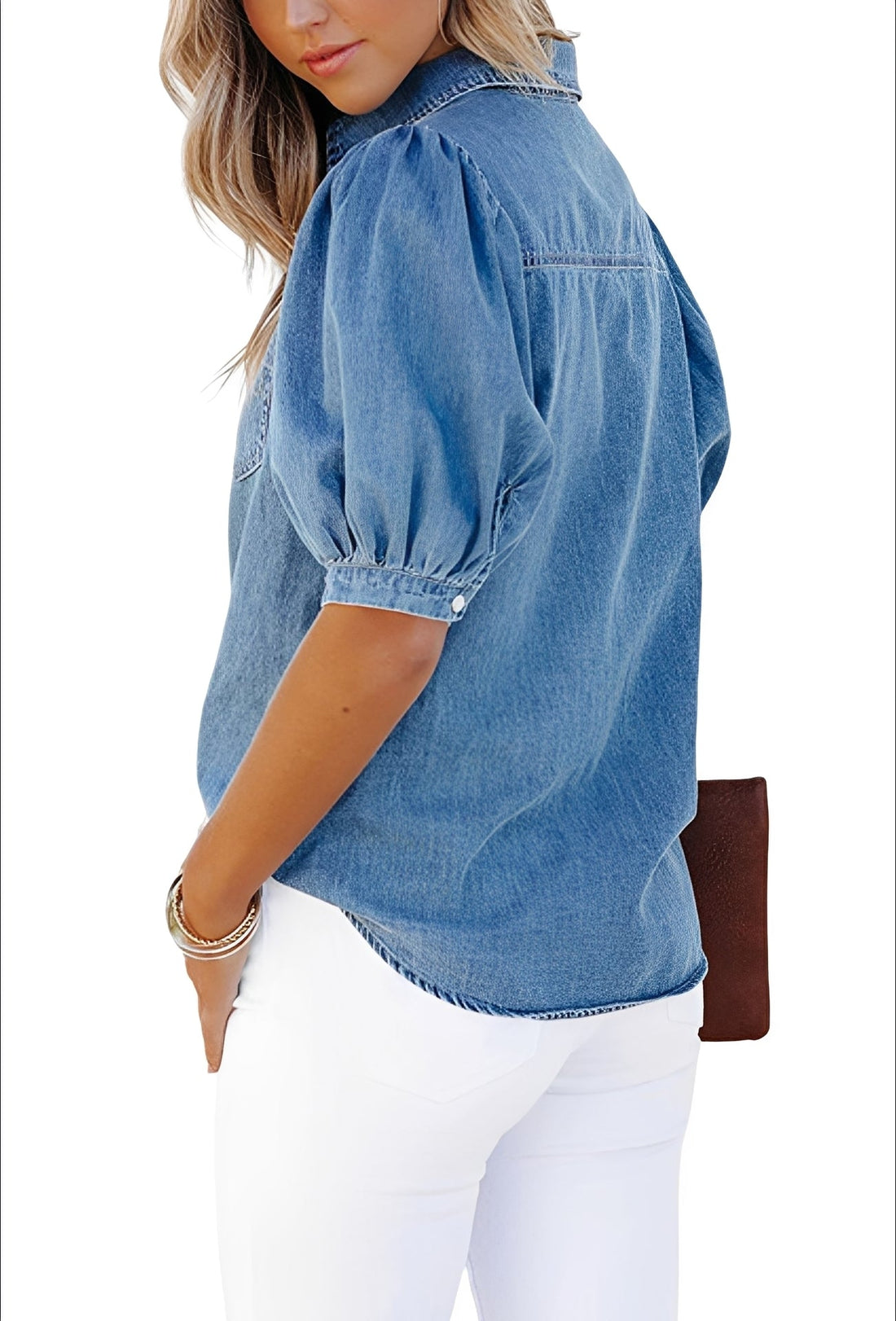 Mila - Camisa de Mezclilla Estilosa