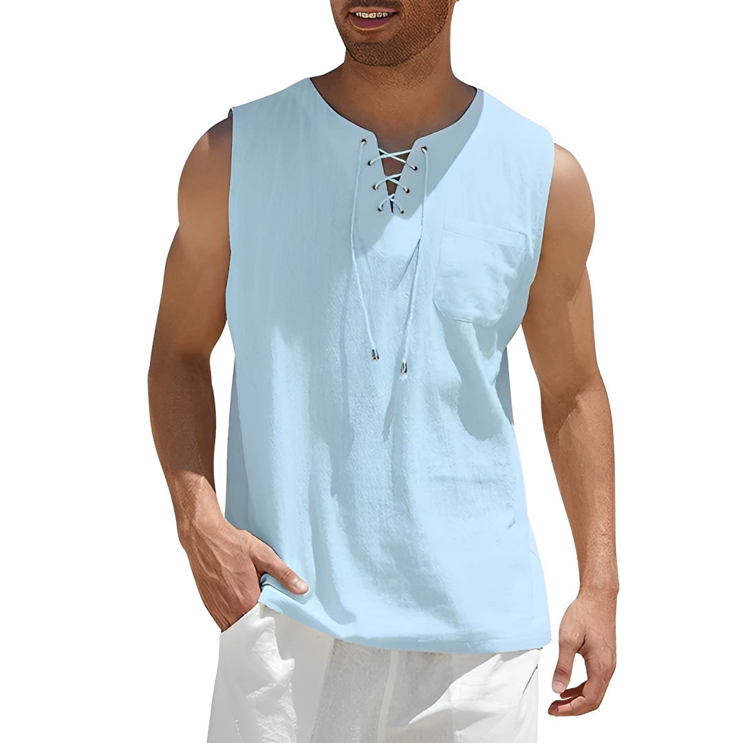 Junziem - Camisa de verano ligera y moderna para hombre
