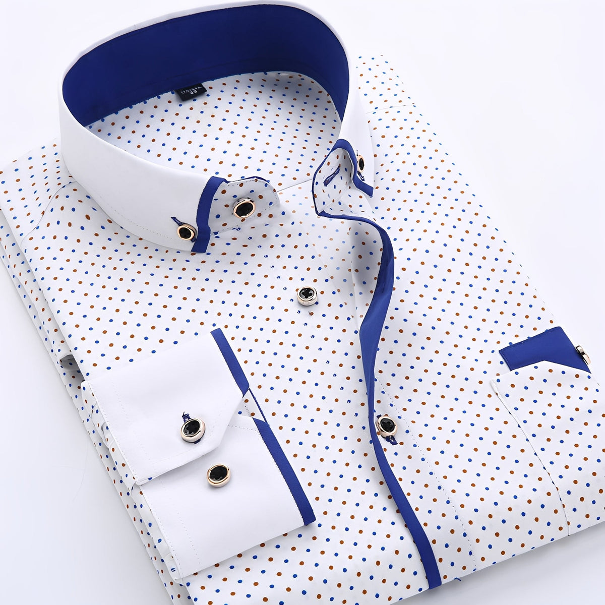 Nolhan - Camisa clásica de manga larga para hombres