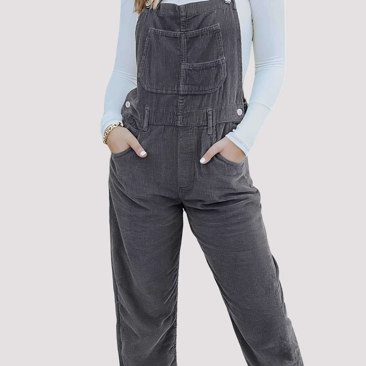 Sophie - Mono vaquero casual de corte holgado para damas