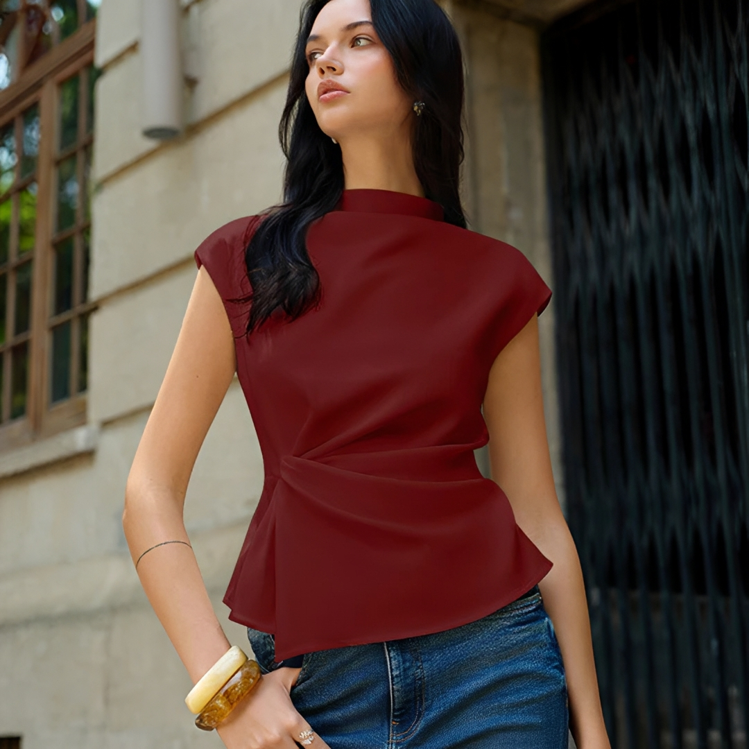 Nevaeh - Blusa Sin Mangas Distinguida