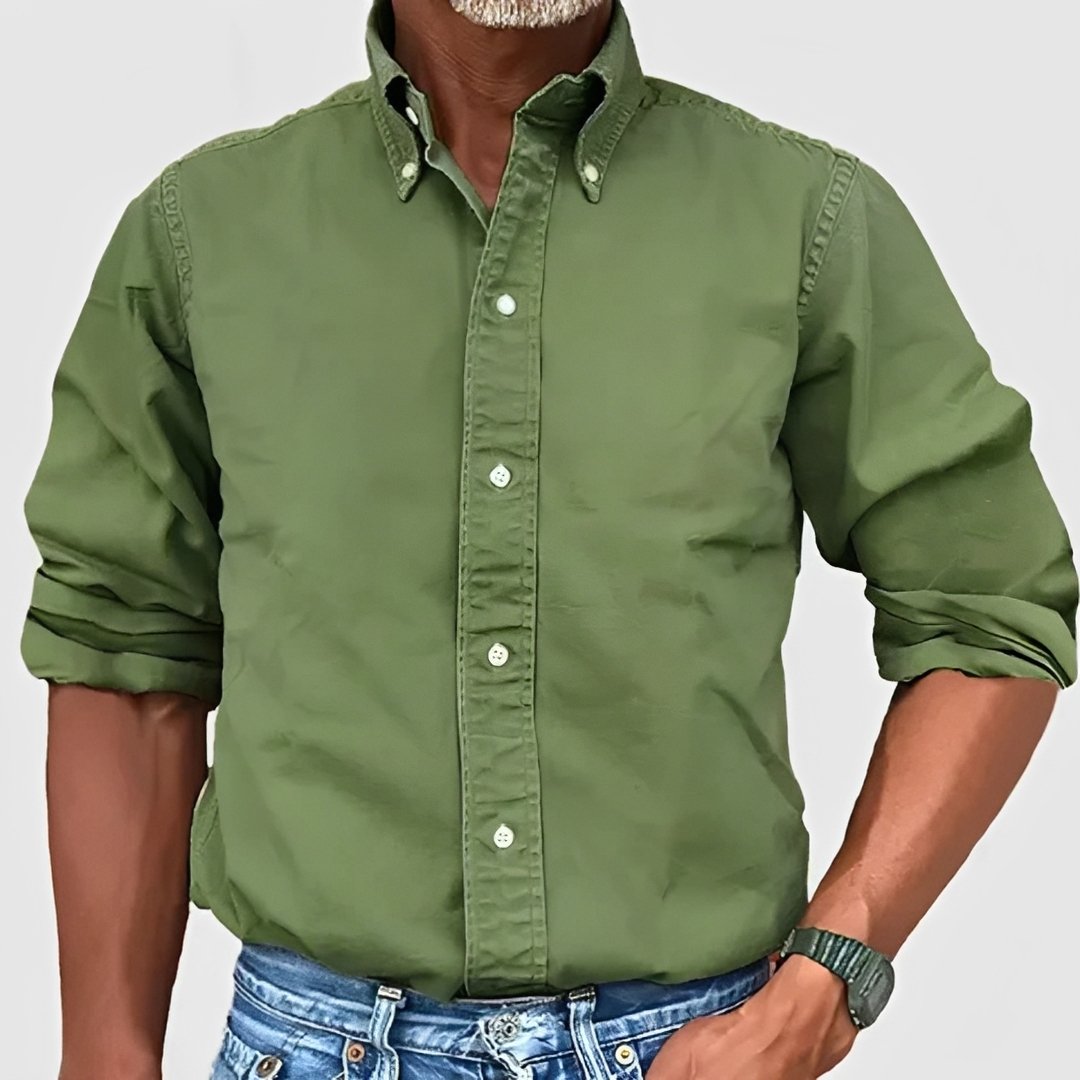 Edmond - Camisa tradicional de manga larga para hombre