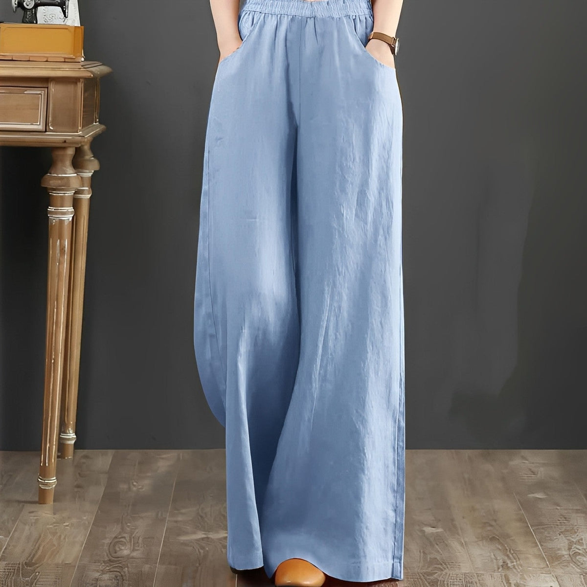 Dorothy - Pantalones cómodos de pierna ancha para damas