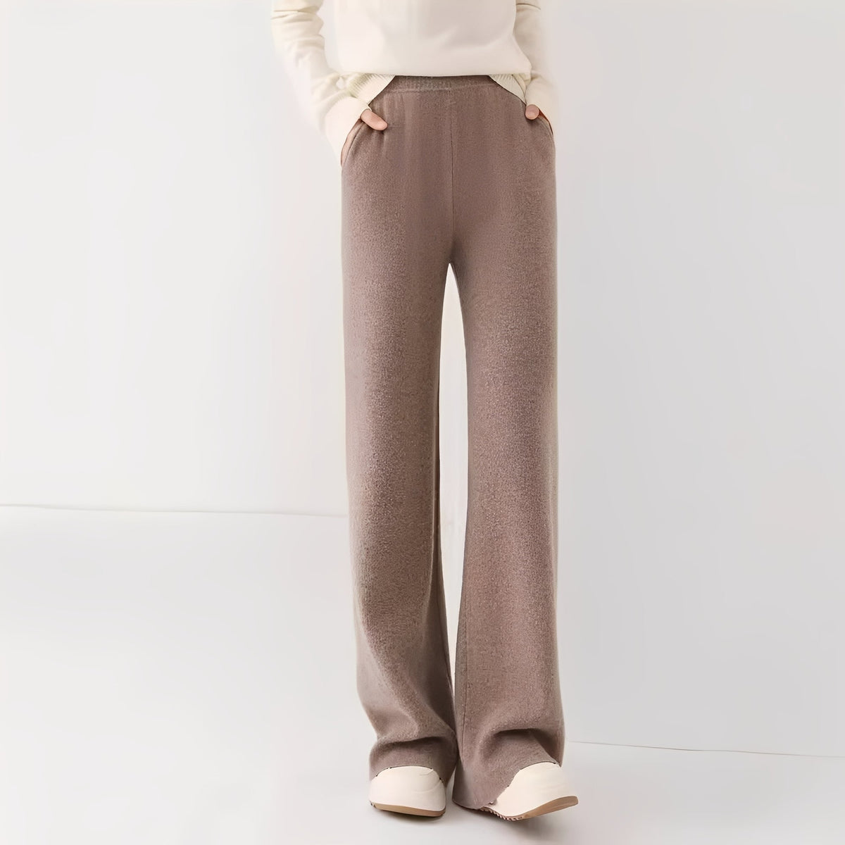 Jamie - Pantalones Formales de Cintura Alta