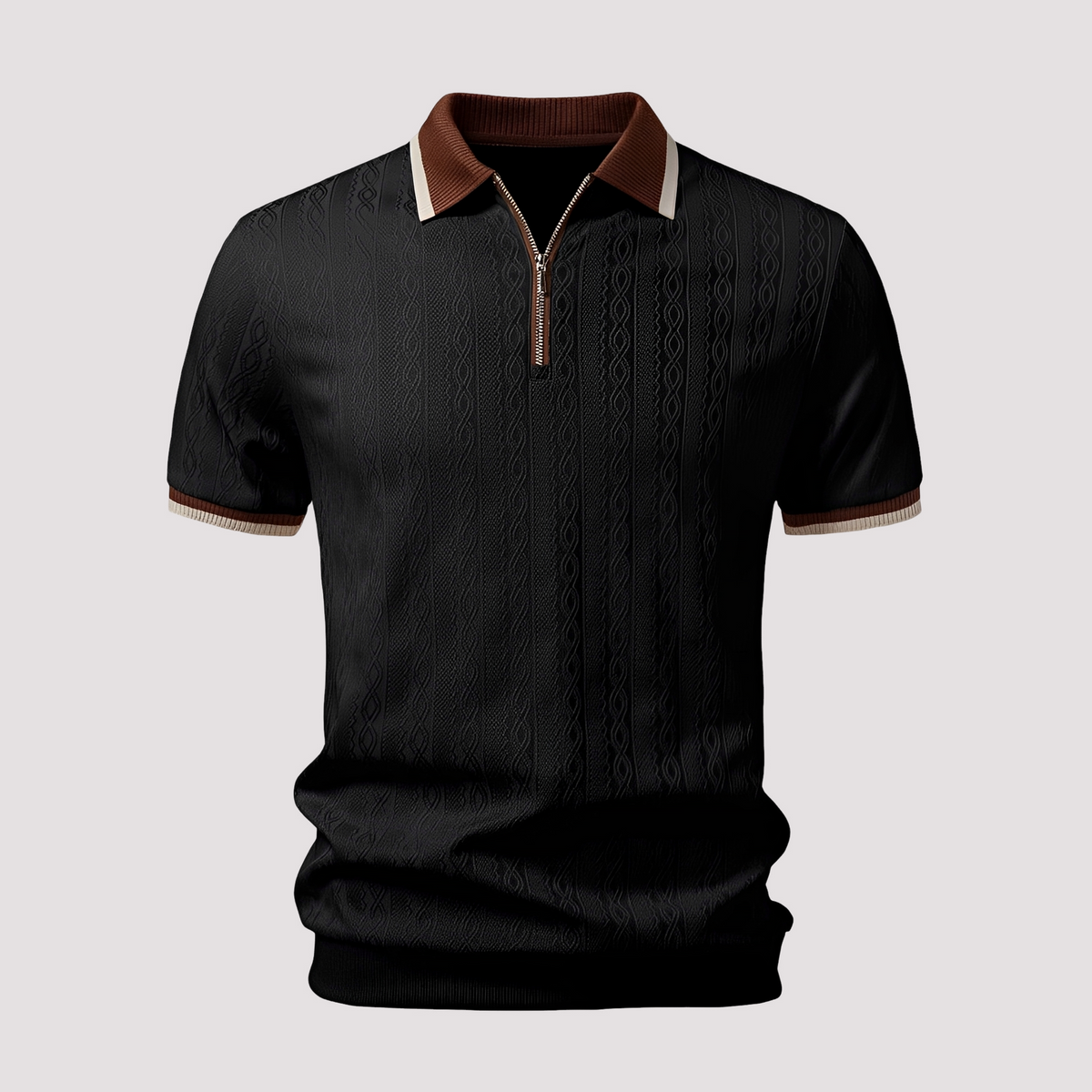 Bryn - Polo con Cremallera Estiloso