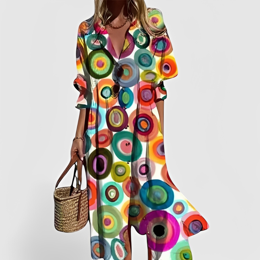 Millie - Vestido midi floral estiloso