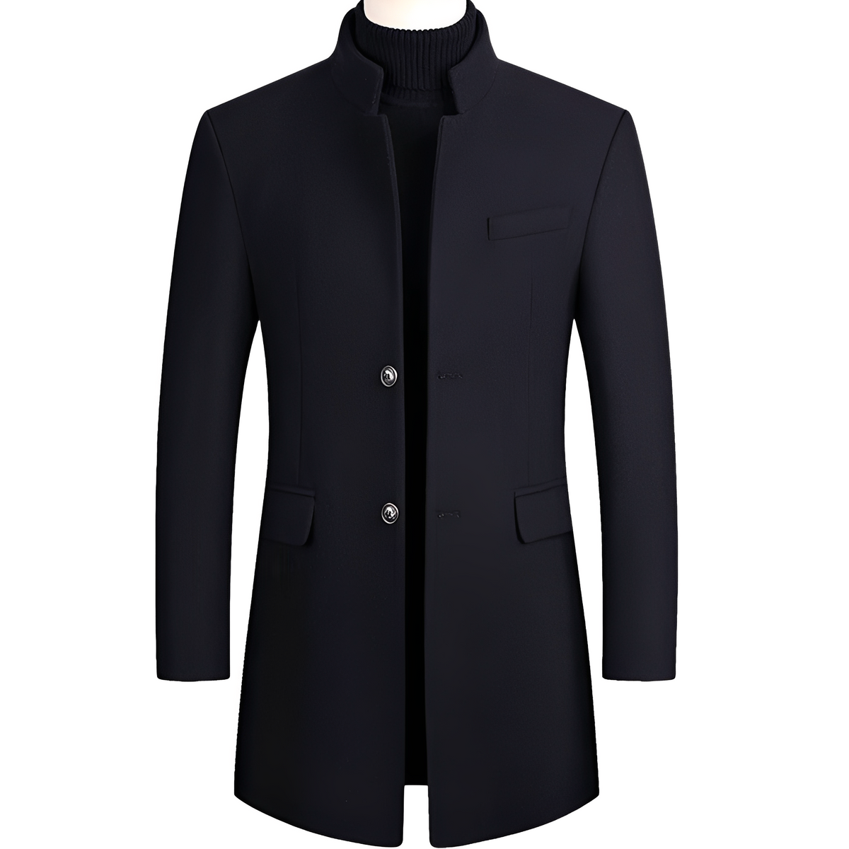 Andre - Abrigo elegante con cuello alto para hombres