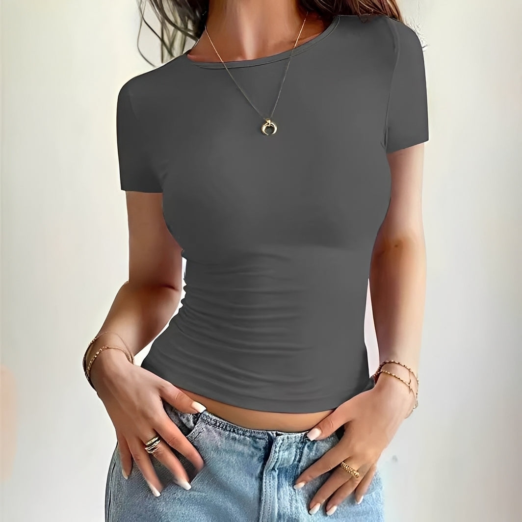 Becky - Camiseta Ajustada Casual