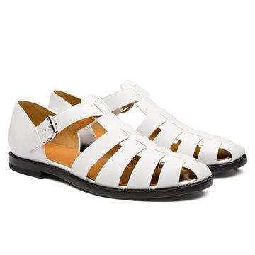 Willard - Sandalias elegantes con hebilla cosida para hombres