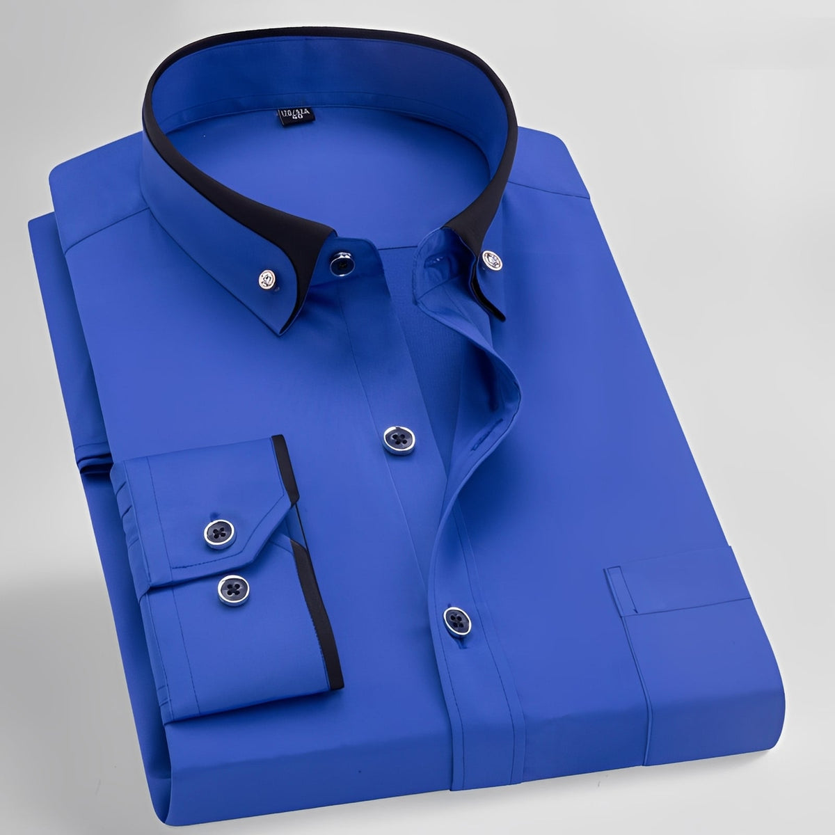 Glindel - Camisa clásica de manga larga para hombre