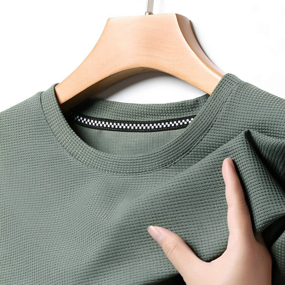 Jed - Camiseta de Waffle Casual