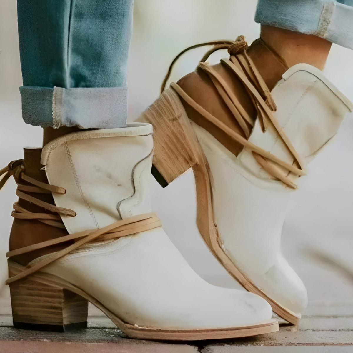 Jesse - Elegantes botas de tacón alto para damas