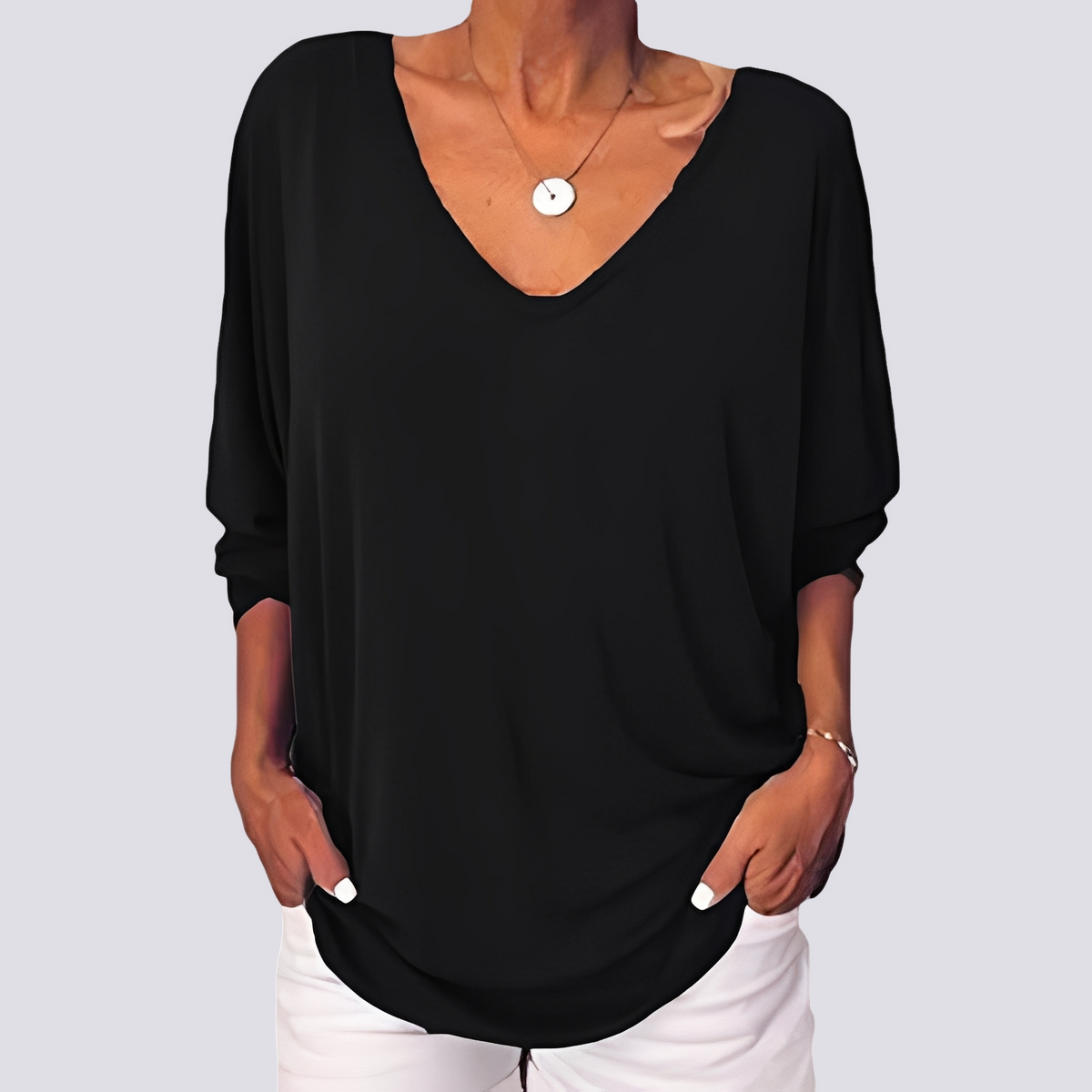 Bernice - Top Elegante con Espalda Abotonada