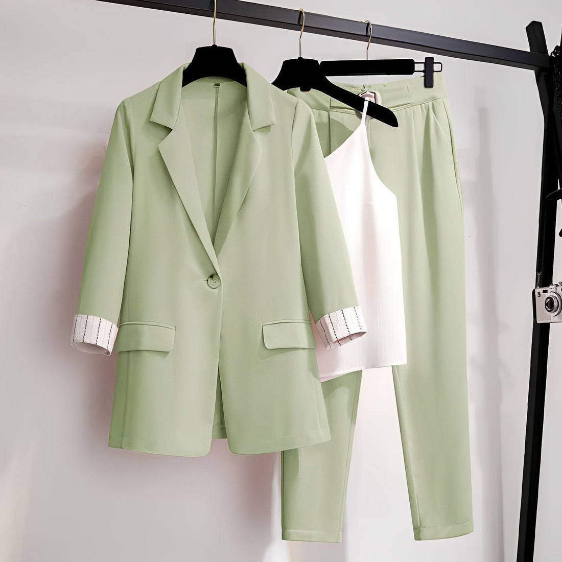 Paula - Conjunto de chaqueta de tres piezas elegante para damas