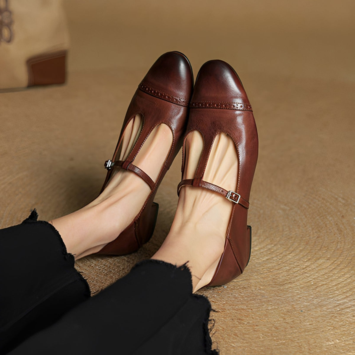 Aayan - Zapatos Planos Casuales con Hebilla