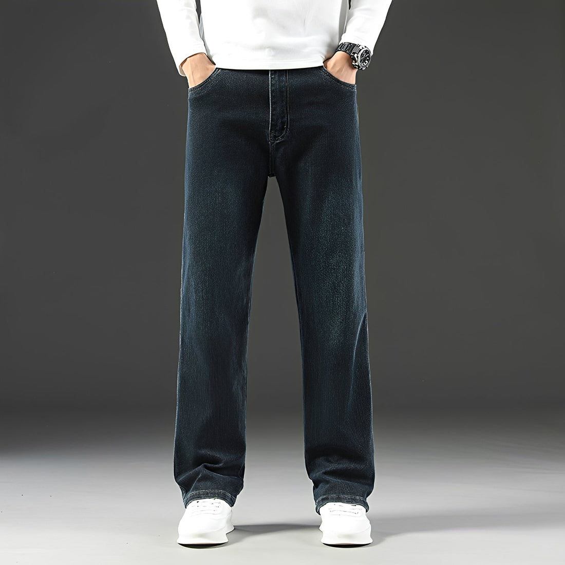 Louie - Jeans Ajustados de Corte Casual