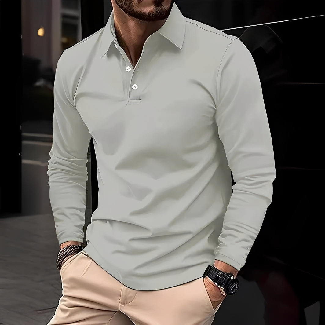 Conner – Polo de manga larga para hombre – Informal y cómodo