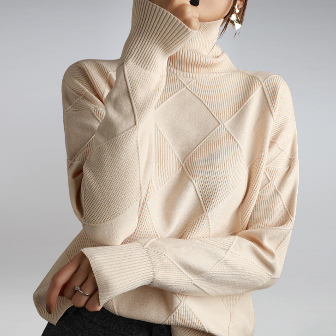 Camille - Suéter elegante de cuello alto