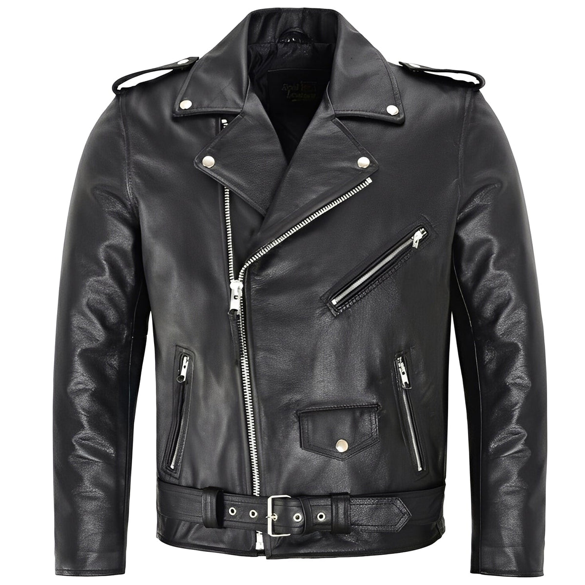 Daniel - Chaqueta Biker de Cuero Elegante para Hombres