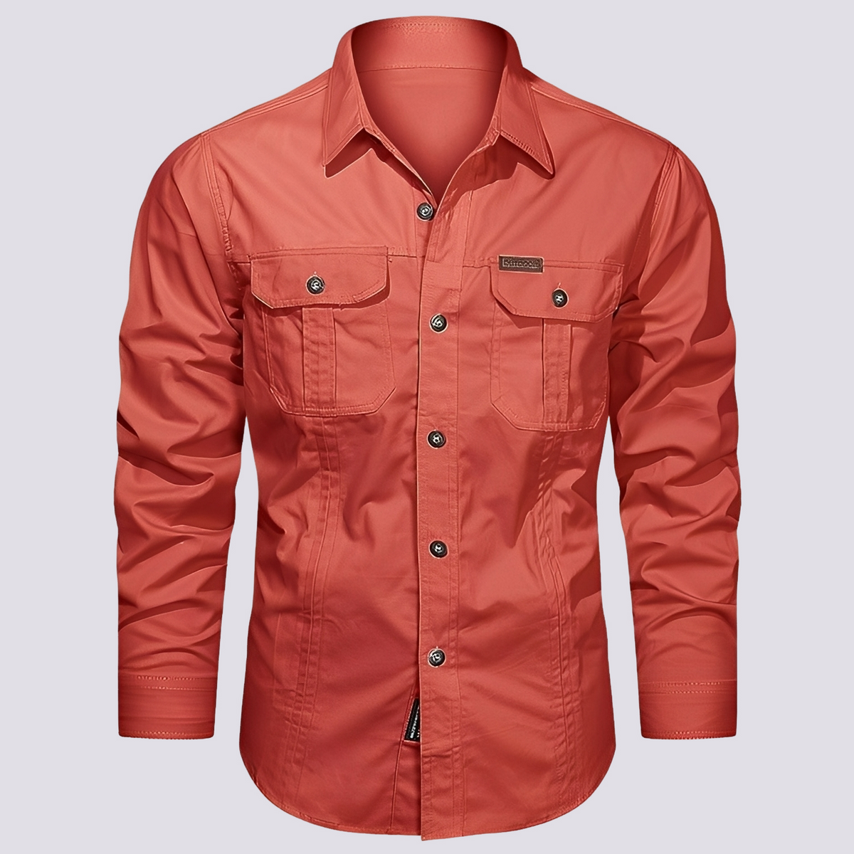Franklin - Camisa Casual de Manga Larga